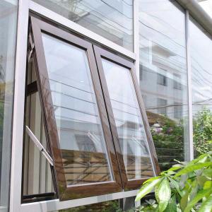 China Double Glazing Aluminum Storm Windows Rain Proof Breathable Alloy Awning Window on sale