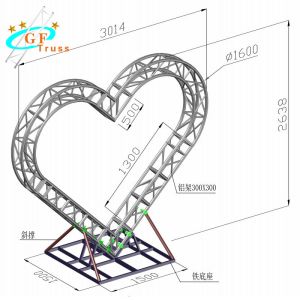 Customized 290 X290mm Star Arch Truss For Lighting Events