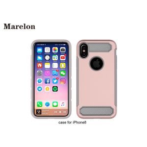 Buy cheap Carbon Fiber TPU Phone Case / PC Back Cover Case For Decoration Iphone 8 from wholesalers