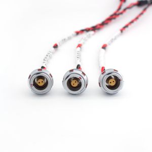 IP65 - IP68 Waterproof Push Pull Circular Connector 2 Pin Socket EMC Shielding