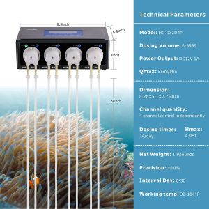 Buy cheap 4 Channel Aquarium Dosing Pump DC12V With 8 Titration Hoses from wholesalers