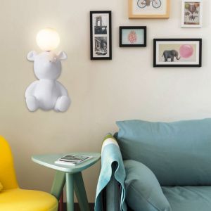 Buy cheap Cute Monkey Bear Mouse Children Room Wall Light with G4 Bulb Resin Doll Wall Light(WH-OR-141) from wholesalers