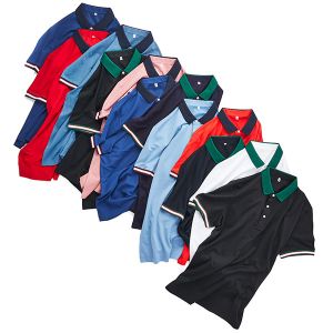 Buy cheap Men's Spring Summer Polo T Shirt with Knitted Fabric and Round Neck in 230 Gsm from wholesalers