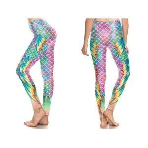 Buy cheap Durable Halloween Mermaid Leggings Scratch Resistant Moisture Absorption Fabric from wholesalers