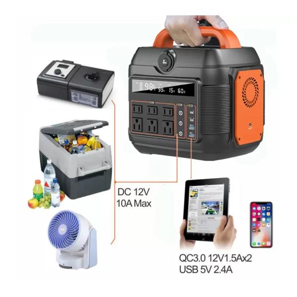 Quality 576wh Solar Power Supply Bank 600W Portable Lithium Battery Power Supply for sale