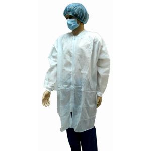 Buy cheap Customized Disposable Lab Coats with Ce Certificate and Magic Tape Closure from wholesalers