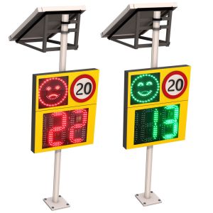 Radar Detection Smile Face Feedback Speed Three Digit Solar Sign