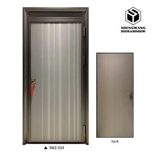 Golden With Villa Soundproof For Aluminum Room Door With Customized Color