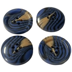 Coat Outwear Plastic Coat Imitation Horn Buttons With Slot On Rim 34L 4 Hole