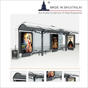 Buy cheap IP65 40W Rectangle wifi 100Km/H Bus Stop Shelter from wholesalers
