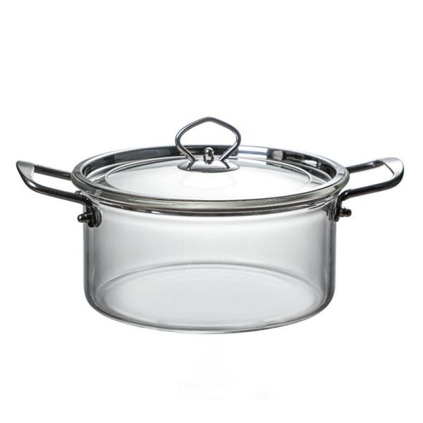 Buy cheap Kitchenware 5L Borosilicate Transparent Glass Soup Pot from wholesalers