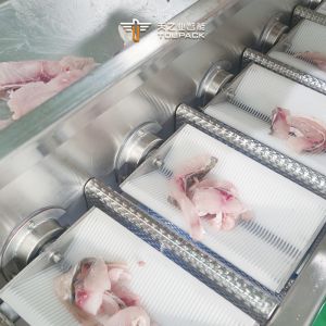 Buy cheap 7-Head Linear Flipping Combination Weigher Packing Machine For Tilapia Fish Parrotfish Shell from wholesalers