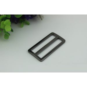 China manufacturer 50 mm nickel color bag adjuster slide strap metal tri-glide