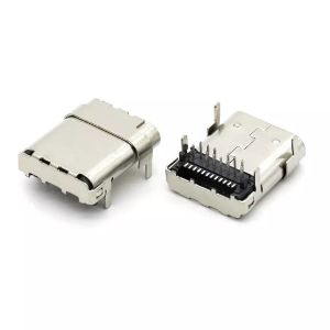 TOP MOUNT Through Hole SMT Type 24Pin USB 3.1 C Female Connector For PCB