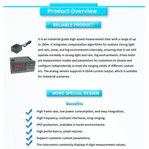 Customized UBJG-05Y Mini Laser Distance Meter Sensor with Digital Display from