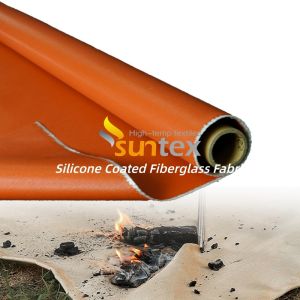 Silicone Coated Fiberglass Fabric with Temperature Resistance -50C to 500C, 400