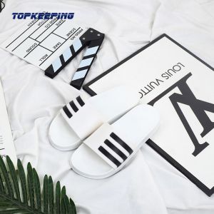 Buy cheap Custom Logo Stripe Summer Pvc Odm Sliders Slippers For Men from wholesalers