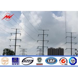 Buy cheap Medium Voltage Electrical Power Pole , Customized Transmission Line Poles from wholesalers