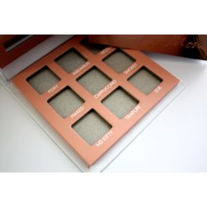 Buy cheap 9 Pans Position Baked Eyeshadow Palette Packaging CMYK Printing from wholesalers