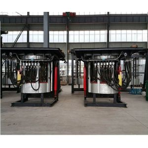 Buy cheap Medium Frequency Hydraulic Steel shell furnace KGPS-1400KW /2000kg product