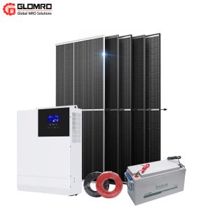 Buy cheap generator easy installation complete design hybrid home 5KW solar power system with lithium battery from wholesalers