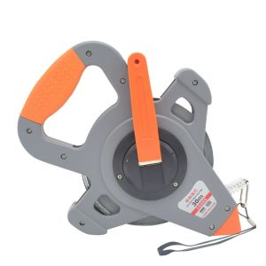 Buy cheap 30M 50M 100M Retractable Metric Tape Open Reel Long Steel Tape Measure Measuring Ruler Woodworking Construction Site Surveying from wholesalers