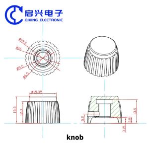 Buy cheap Customizable Smooth Turning Potentiometer Knob For Accurate Adjustments from wholesalers