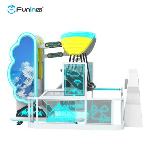 Buy cheap Blue Virtual Reality Games Simulator For Kids Designed With Low Maintenance Features Combining Fun Educational Content And Safe Play from wholesalers