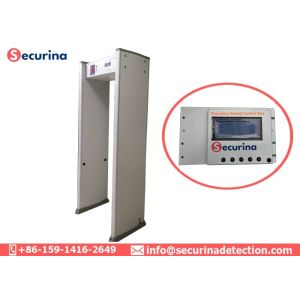 Buy cheap MBSU Backup Battery Walk Through Metal Detector Body Scanner With 6 Detecting Zones from wholesalers