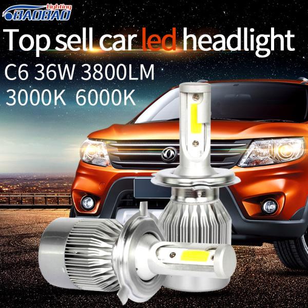 Quality C6 36W 3800lm Car led headlight for sale