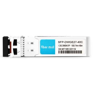 Buy cheap Juniper SFP-1G-DW27 Compatible 1.25G DWDM SFP C27 100GHz 1555.74nm 40km LC SMF DDM Transceiver Module from wholesalers
