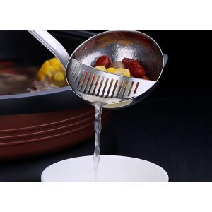 SS Kitchen Utensil Sets Spoon Strainer Detachable Hot Pot Filter Spoon