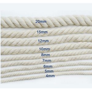 Buy cheap Twist Braided 100% Natural Cotton Rope Macrame 3mm Specifications 2mm-60mm from wholesalers
