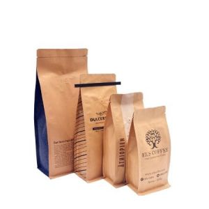 Buy cheap Customized kraft paper resealable food packaging bags with k from wholesalers