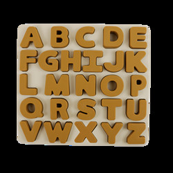 Buy cheap Food Grade Kids Silicone Puzzle With Letters Alphabet Shape from wholesalers
