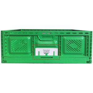 Buy cheap Silk Printing Plastic Folding Collapsible Mesh Storage Moving Crates 23.62"*15.75"*8.66 from wholesalers