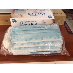 Buy cheap Non Woven 3 Ply Disposable Face Mask With Earloop from wholesalers