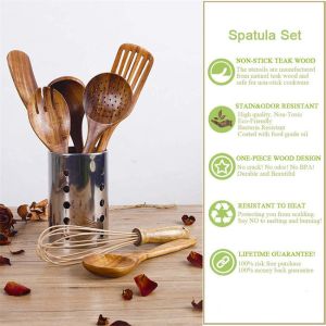 Buy cheap Scratchfree Teak Wood Cooking Utensils , Rustproof Non Stick Kitchen Tools from wholesalers