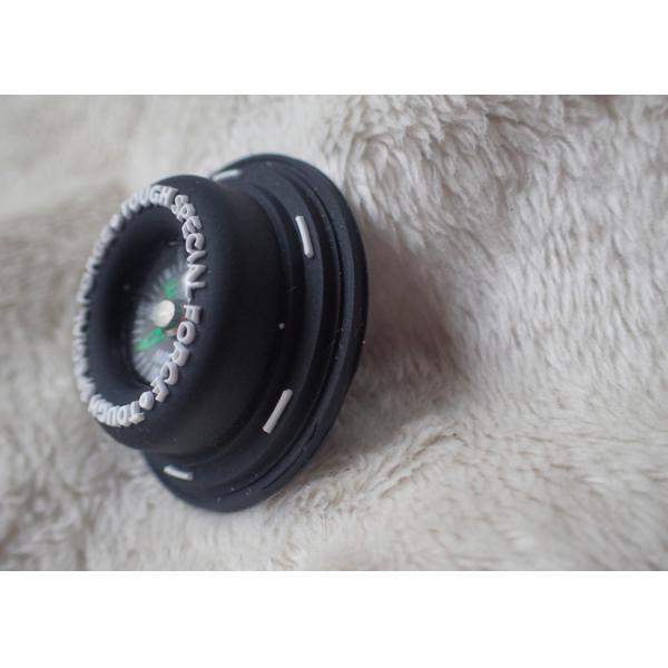 Eco-Friendly Soft Silicone Raised Embossed Custom Rubber Patch With Compass