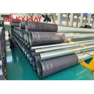 Buy cheap 1250 Dan 11.8M 8 Sides Electrical Power Pole 4mm Thickness Direct Burial ASTM A123 Galvanization Standard from wholesalers