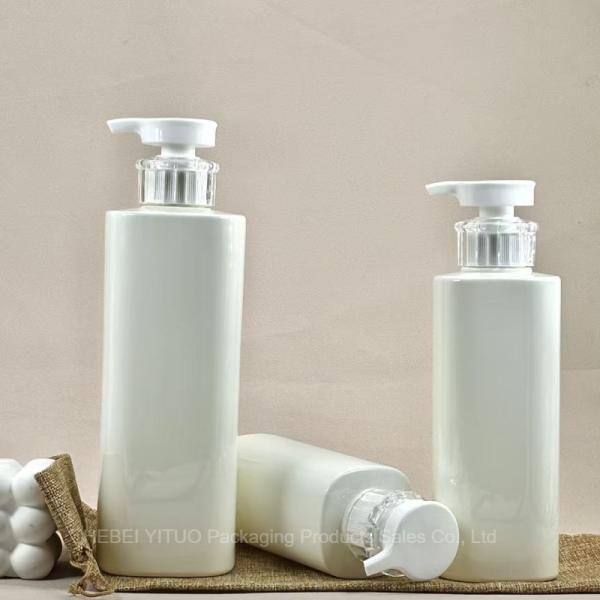 Buy cheap White Plastic Refillable Shampoo Containers Travel Empty Blow Molding from wholesalers