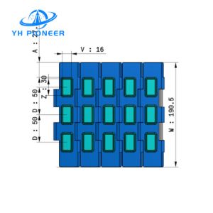 Buy cheap Stainless Steel Conveyor Double Hinge Chain For Shock Absorption Noise Reduction from wholesalers
