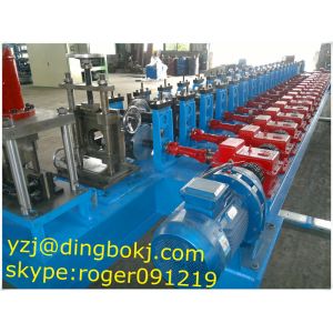 Buy cheap Guide Pillar Beam Purlin Roll Forming Machine Gearbox Driven from wholesalers