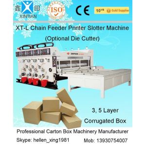 Buy cheap Corrugated Carton Making Machine / Manufacturing Machinery With Chain Feeder from wholesalers