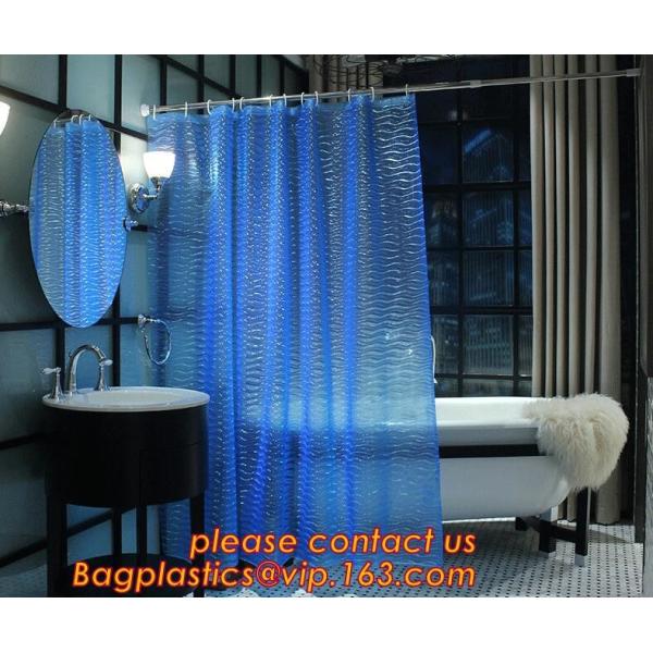 Custom Polyester Printing Shower Curtain, waterproof fireproof hook kids