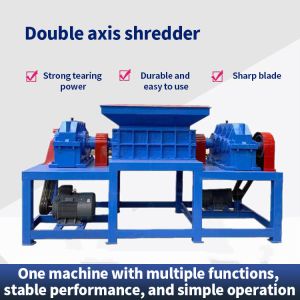 Multifunctional Construction Works PP Recycling Customized Double Shaft Metal