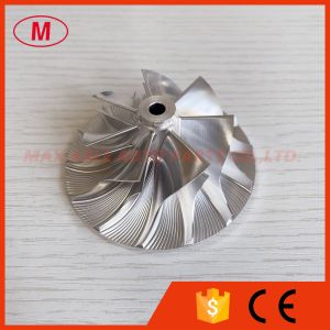 Buy cheap TD04 REVERSE 7+7 blades 47.57/68.58mm thin blade turbo milling/aluminum 2618/Billet compressor wheel from wholesalers