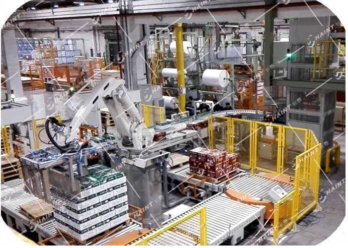 Quality Unit Load Palletizer Automatic Palletizing System High Speed With Conveyor for sale Buy cheap Unit Load Palletizer Automatic Palletizing System High Speed With Conveyor product