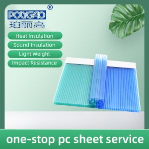 6mm-40mm Thickness Strong Customized Danpalon U-locking Polycarbonate Facade