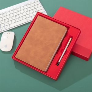 Leather Notebook Set Custom Notebooks and Pen Set for Business Office Gift